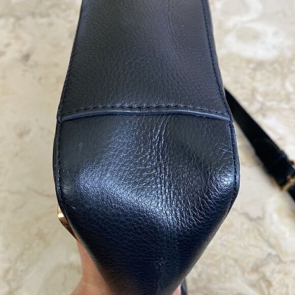 Vince Camuto Black Leather Satchel Shoulder Bag - Picture 8 of 15